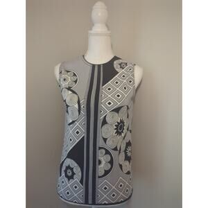 Vintage retro artsy geometric tank top by Gio Luigi For Fairfield